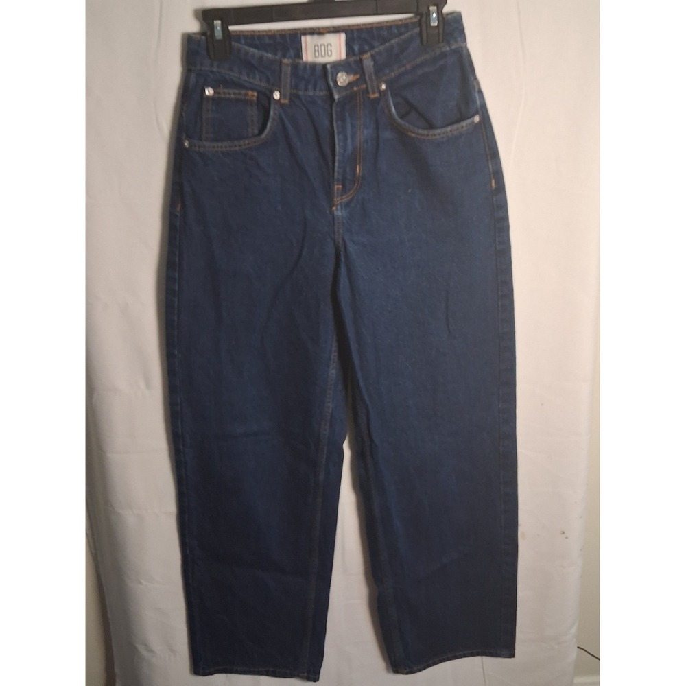 BDG‎ Urban Outfitters Dark Wash High Rise Baggy Wide Leg Skate Jeans Blue